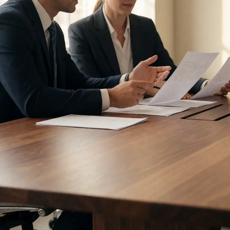 The conference room, where most reviews happen — Woodside CPA Services