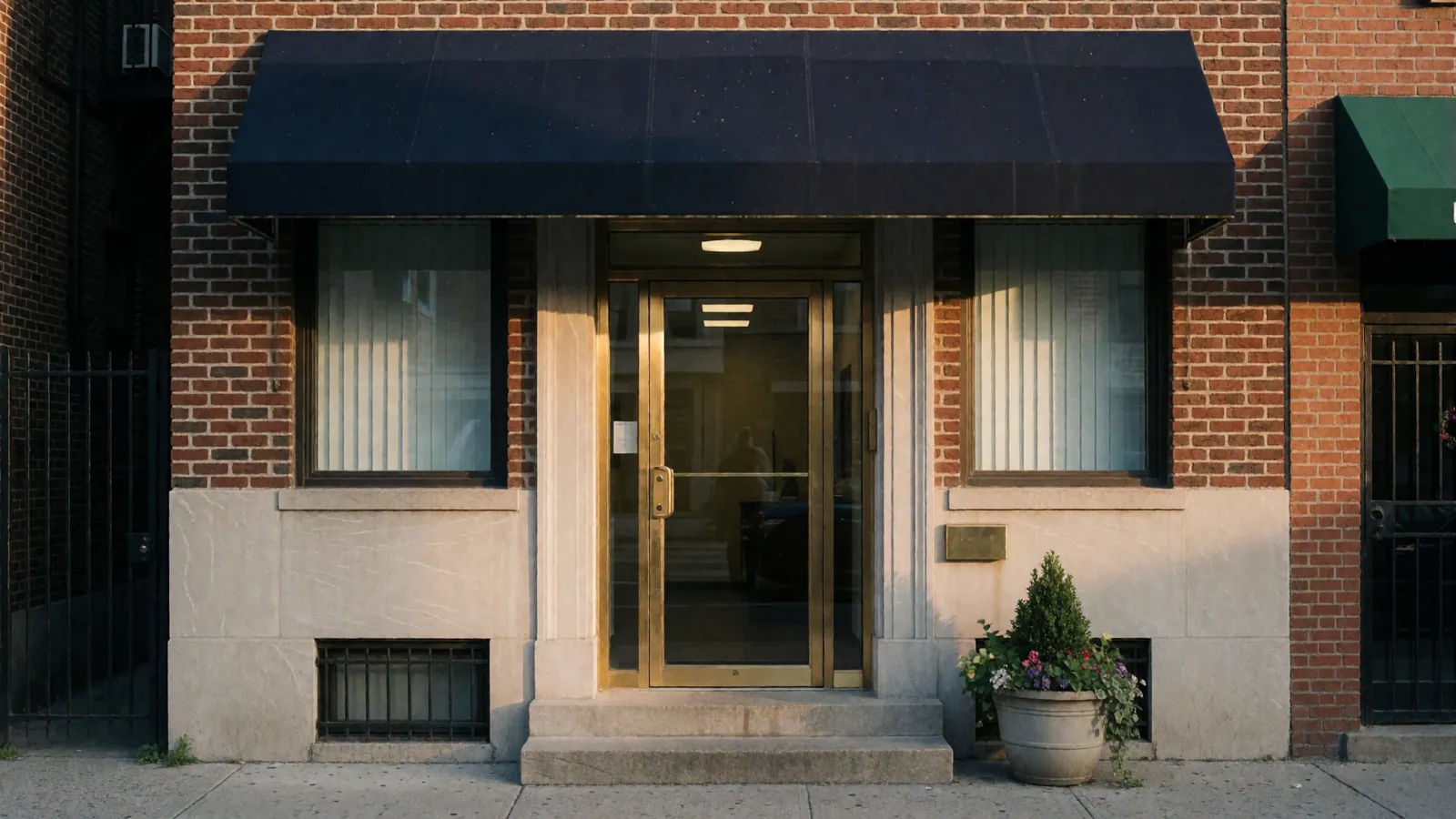The entrance to Woodside CPA Services on Roosevelt Avenue