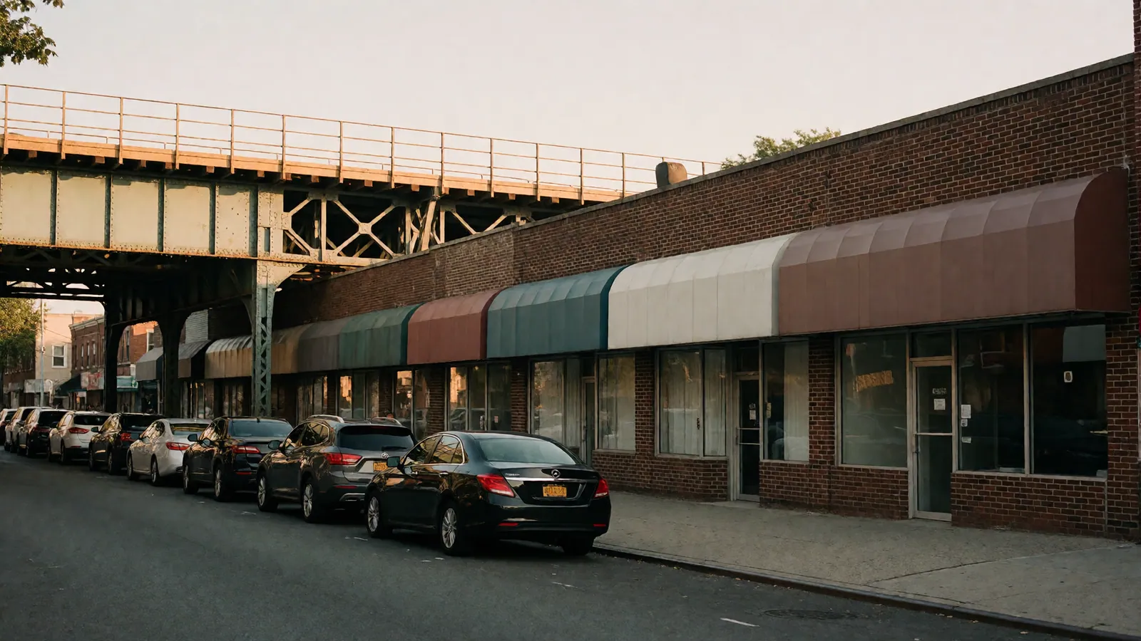 Roosevelt Avenue in Woodside, Queens, beneath the elevated 7 train