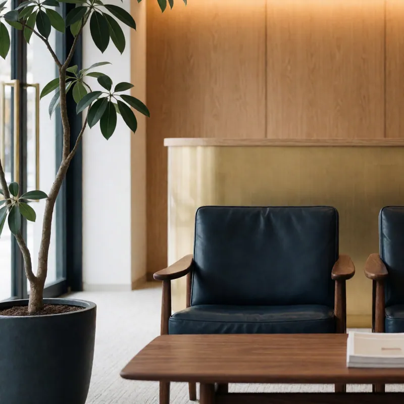 The waiting room on the third floor — Woodside CPA Services